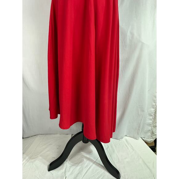 Lane Bryant Red Sleeveless Dress sz 20 lined, sexy, swingy, flattering - Picture 5 of 13